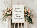 Minimalist Engagement Welcome Party Sign - Larosier Prints
