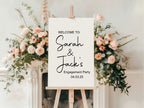 Minimalist Engagement Welcome Party Sign - Larosier Prints
