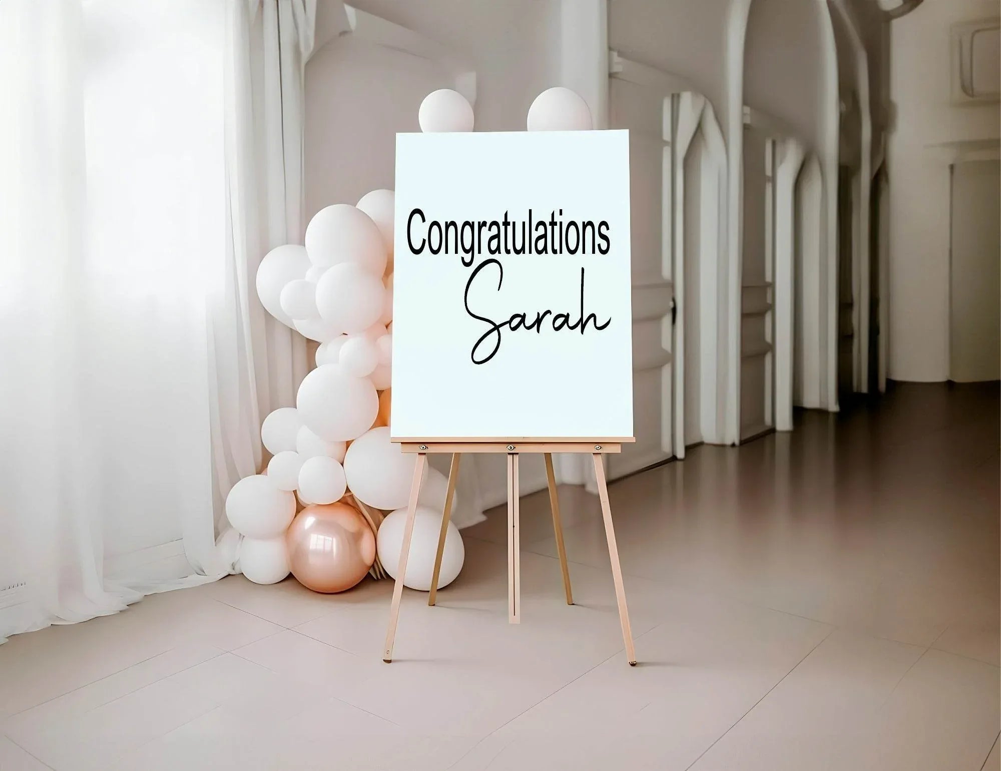 Minimalist Congratulations Party Sign - Larosier Prints