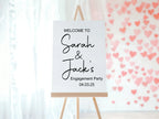 Minimalist Engagement Welcome Party Sign - Larosier Prints