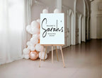Minimalist Welcome Divorce Party Sign - Larosier Prints