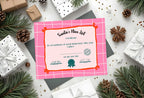 Christmas Pink Check Letter to Santa Kit inc Personalised Forever Print - Larosier Prints