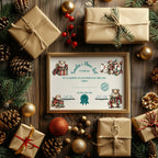 Christmas Capybara Letter to Santa Kit inc Personalised Forever Print - Larosier Prints
