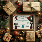 Christmas Cat Letter to Santa Kit inc Personalised Forever Print - Larosier Prints