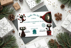 Christmas Cat Letter to Santa Kit inc Personalised Forever Print - Larosier Prints