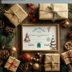 Christmas Tree Letter to Santa Kit inc Personalised Forever Print - Larosier Prints