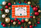 Christmas Red Check Letter to Santa Kit inc Personalised Forever Print - Larosier Prints