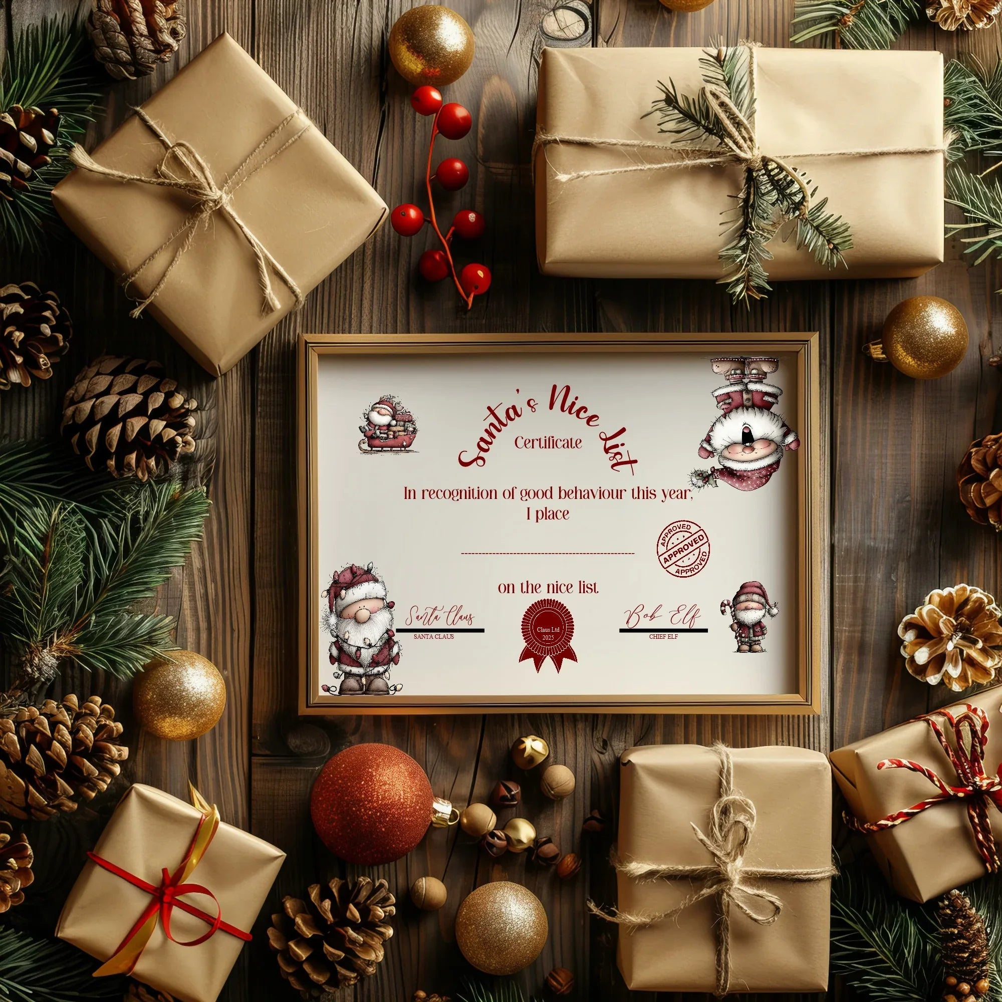 Christmas Santa Letter to Santa Kit inc Personalised Forever Print - Larosier Prints