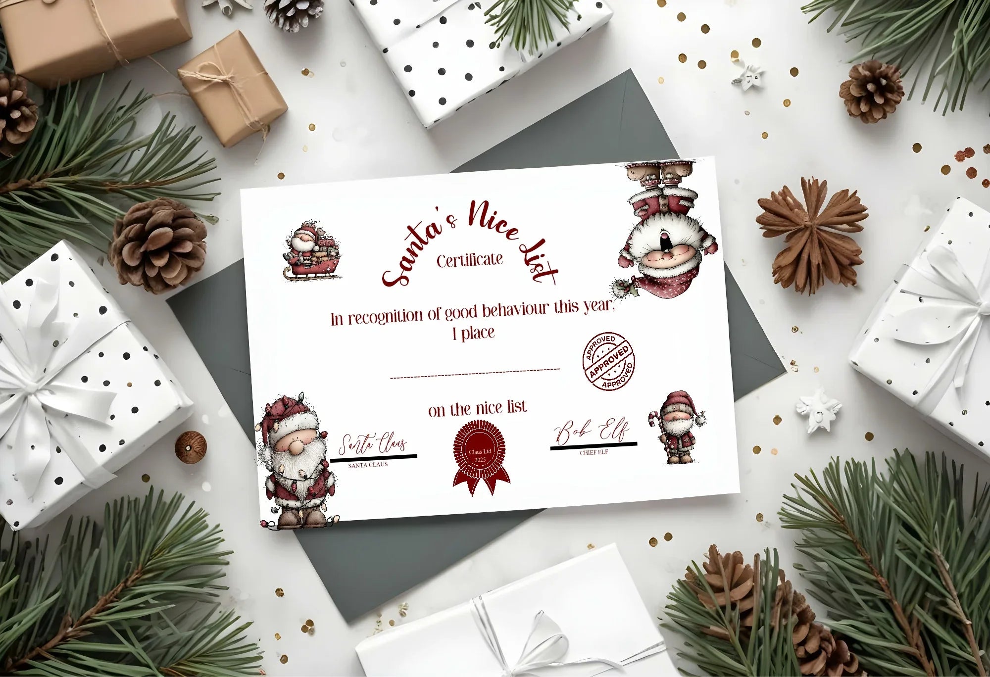 Christmas Santa Letter to Santa Kit inc Personalised Forever Print - Larosier Prints