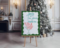 Drunk Santa Welcome Christmas Party Sign - Larosier Prints