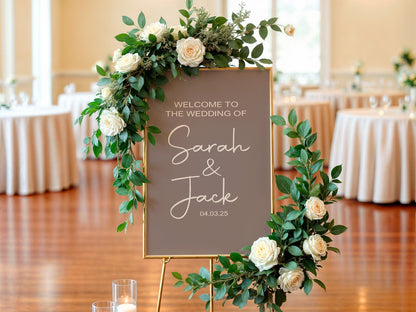 Earth Welcome To Our Wedding Party Sign