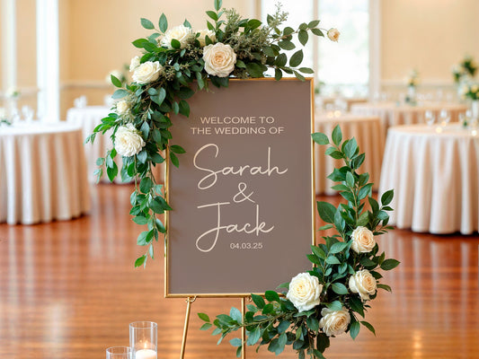 Earth Welcome To Our Wedding Party Sign