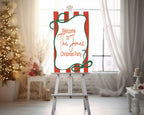 Red Stripe Christmas Party Invitations & Envelopes | Pack of 10 - Larosier Prints