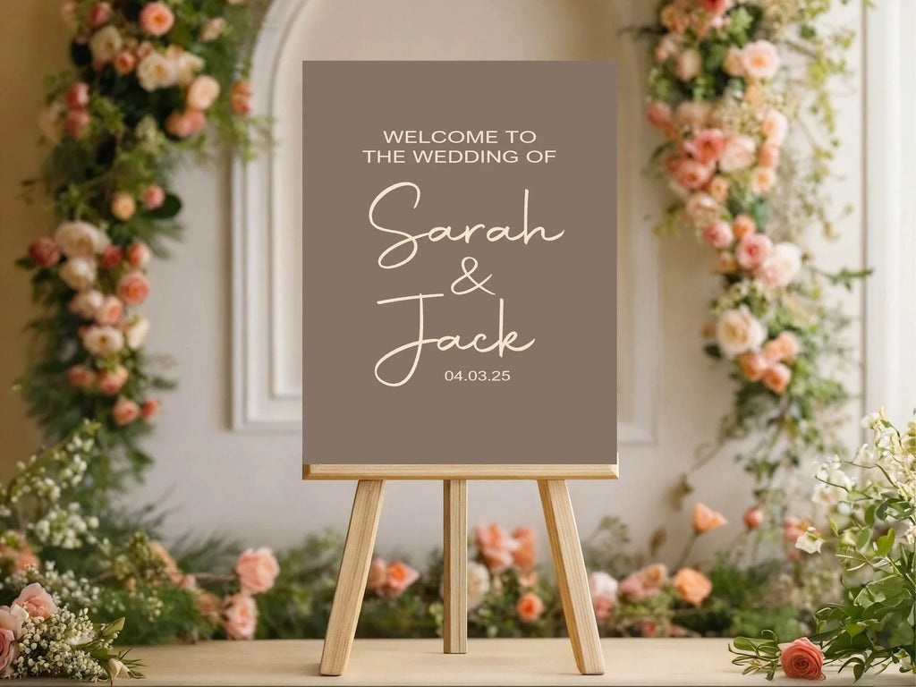 Earth Welcome To Our Wedding Party Sign - Larosier Prints
