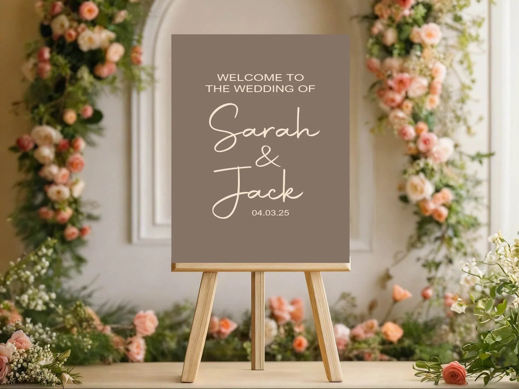 Earth Welcome To Our Wedding Party Sign - Larosier Prints