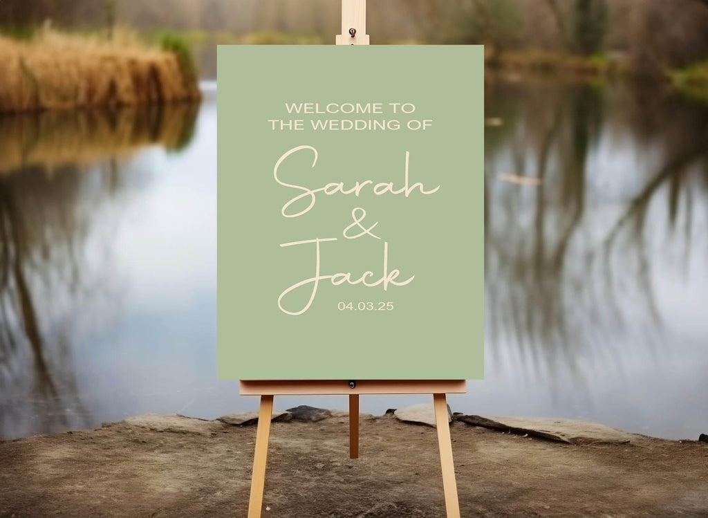 Willow Welcome To Our Wedding Party Sign - Larosier Prints