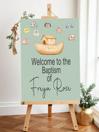 Noah's Ark Welcome Christening | Baptism Party Sign - Larosier Prints