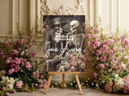 Gothic Skeleton Couple Welcome To Our Wedding Party Sign
