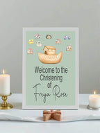 Noah's Ark Welcome Christening | Baptism Party Sign - Larosier Prints