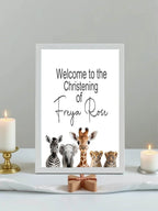 Wild One Welcome Christening | Baptism Party Sign - Larosier Prints