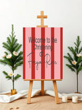 Red & Pink Welcome Christening | Baptism Party Sign - Larosier Prints