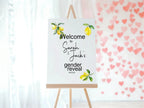 Lemon Tea Welcome To Our Gender Reveal Party Sign - Larosier Prints