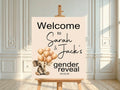 Vintage Welcome To Our Gender Reveal Party Sign - Larosier Prints