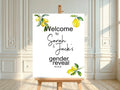 Lemon Tea Welcome To Our Gender Reveal Party Sign - Larosier Prints