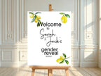 Lemon Tea Welcome To Our Gender Reveal Party Sign - Larosier Prints