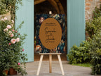 Moody Floral Wedding In Loving Memory Sign