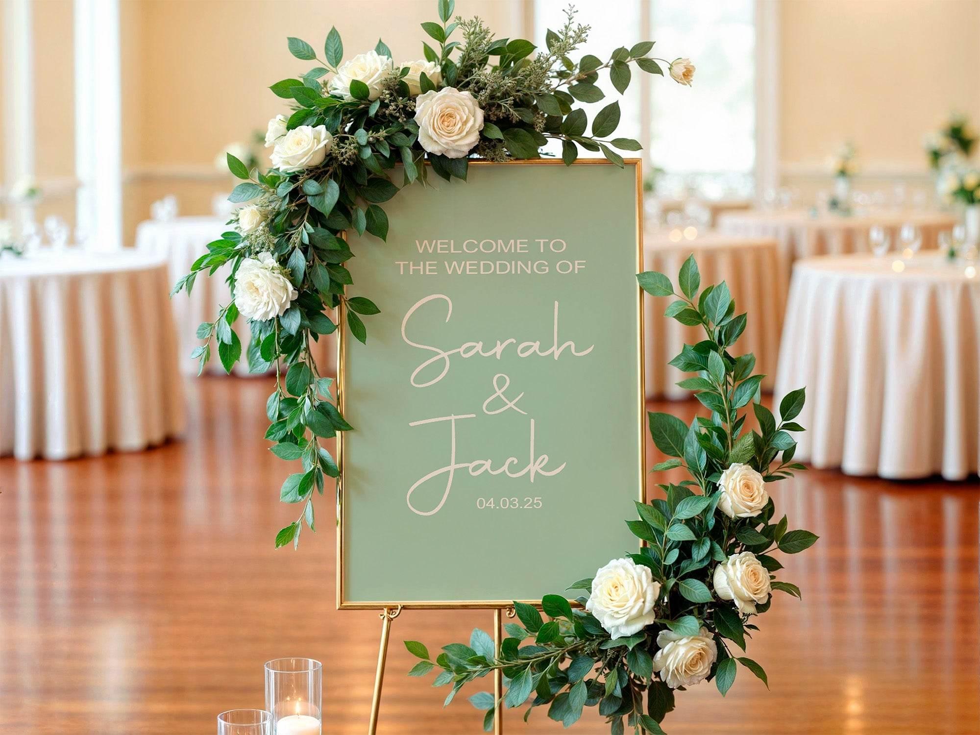 Willow Welcome To Our Wedding Party Sign - Larosier Prints