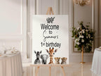 Wild One Welcome Birthday Party Sign - Larosier Prints