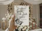 White Gothic Wedding Invitations | Pack of 10
