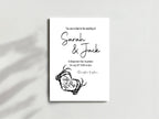 White Gothic Wedding Invitations | Pack of 10