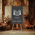 Gothic Welcome To Our Wedding Party Sign - Larosier Prints