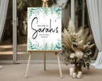 Eucalyptus Welcome Divorce Party Sign - Larosier Prints