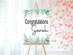 Eucalyptus Congratulations Party Sign - Larosier Prints