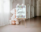 Wild Flowers Graduation Party Sign - Larosier Prints