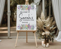 Wild Flowers Graduation Party Sign - Larosier Prints