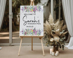 Wild Flowers Graduation Party Sign - Larosier Prints