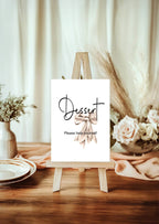 Bows custom baby shower party sign example: Bows Dessert Baby Shower Party Sign
