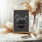 Gothic Dessert Baby Shower Party Sign - Larosier Prints