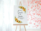 Sunflower Engagement Welcome Party Sign - Larosier Prints