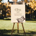 The Lovers Tarot Unplugged Wedding Sign | Beige, White or Charcoal