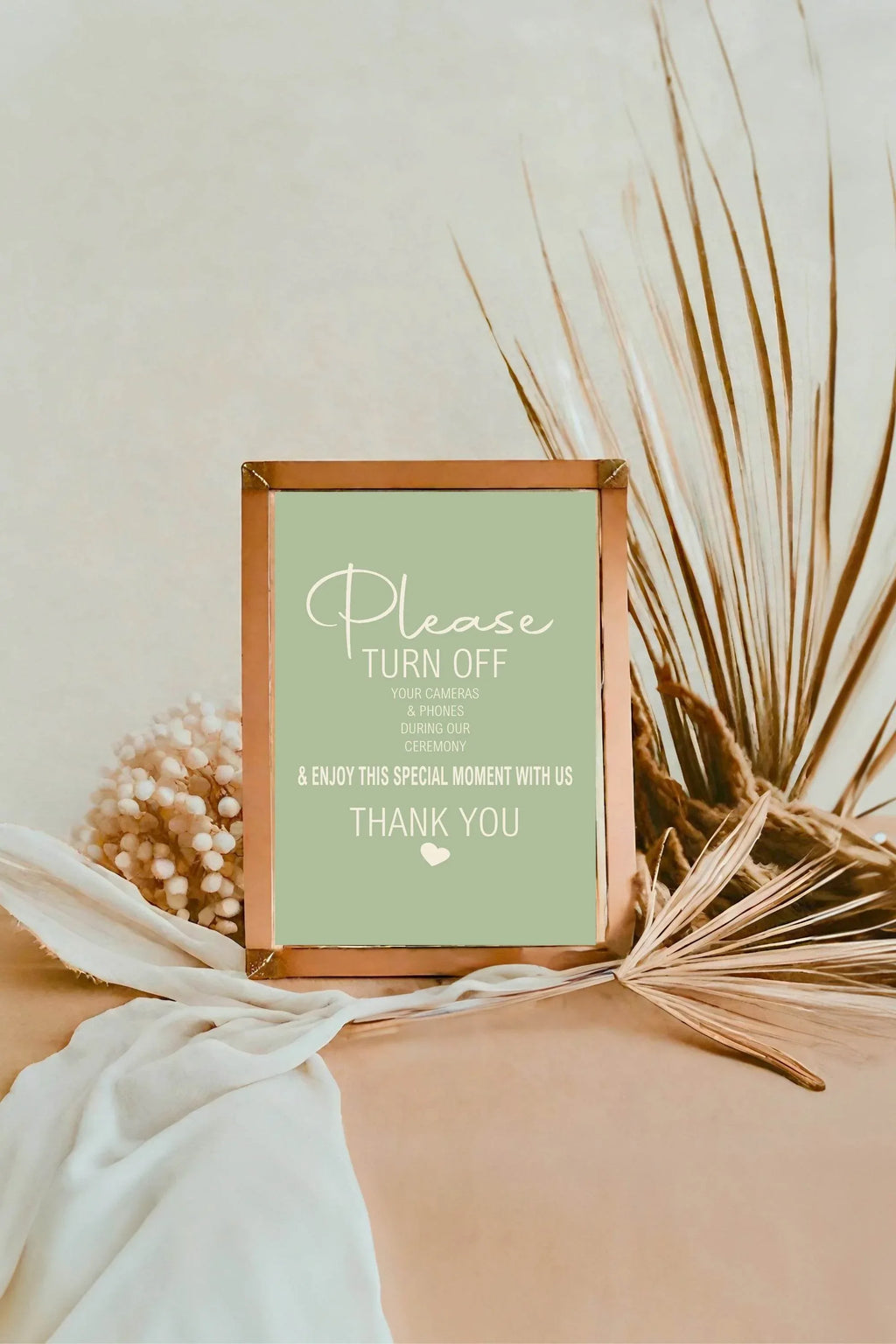 Willow Unplugged Wedding Party Sign - Larosier Prints