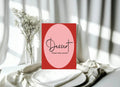 Red & Pink Dessert Baby Shower Party Sign - Larosier Prints