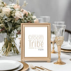 Personalised Date Groom Tribe Print | Wedding Wall Art - Larosier Prints