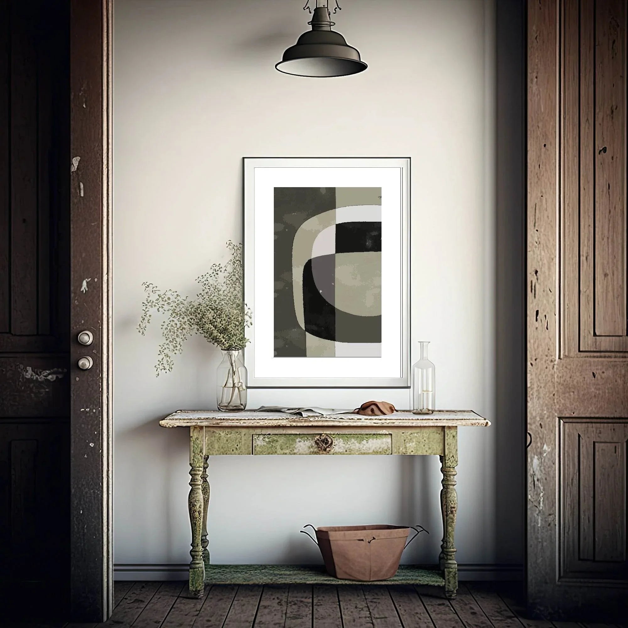 Greige Abstract Print | Abstract Wall Art - Larosier Prints