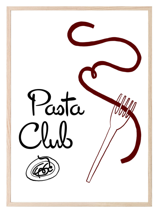 Pasta Club Print | Kitchen Wall Art