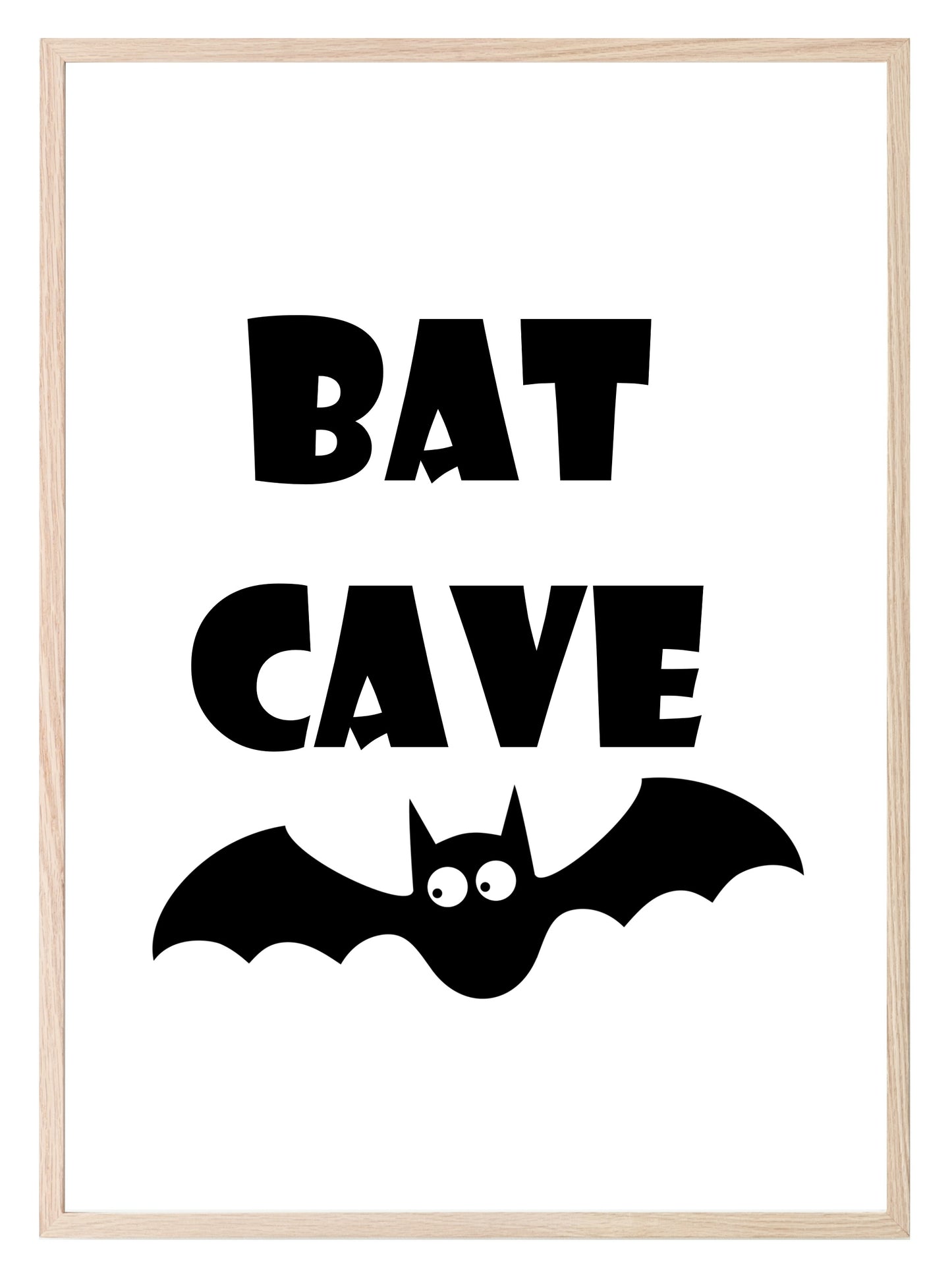 Bat Cave Print | Kids Wall Art